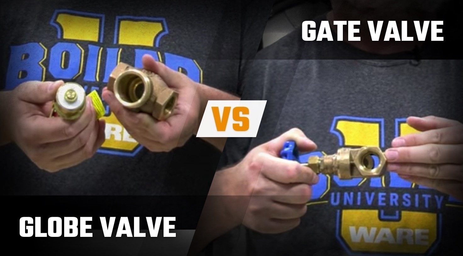 What are the differences between a Gate Valve and a Globe Valve?