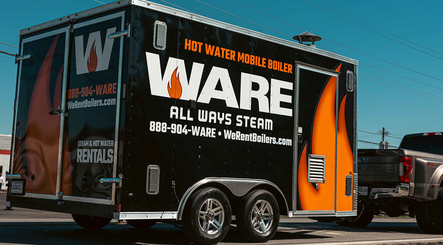 WARE’s Mobile Hot Water Boiler Fleet