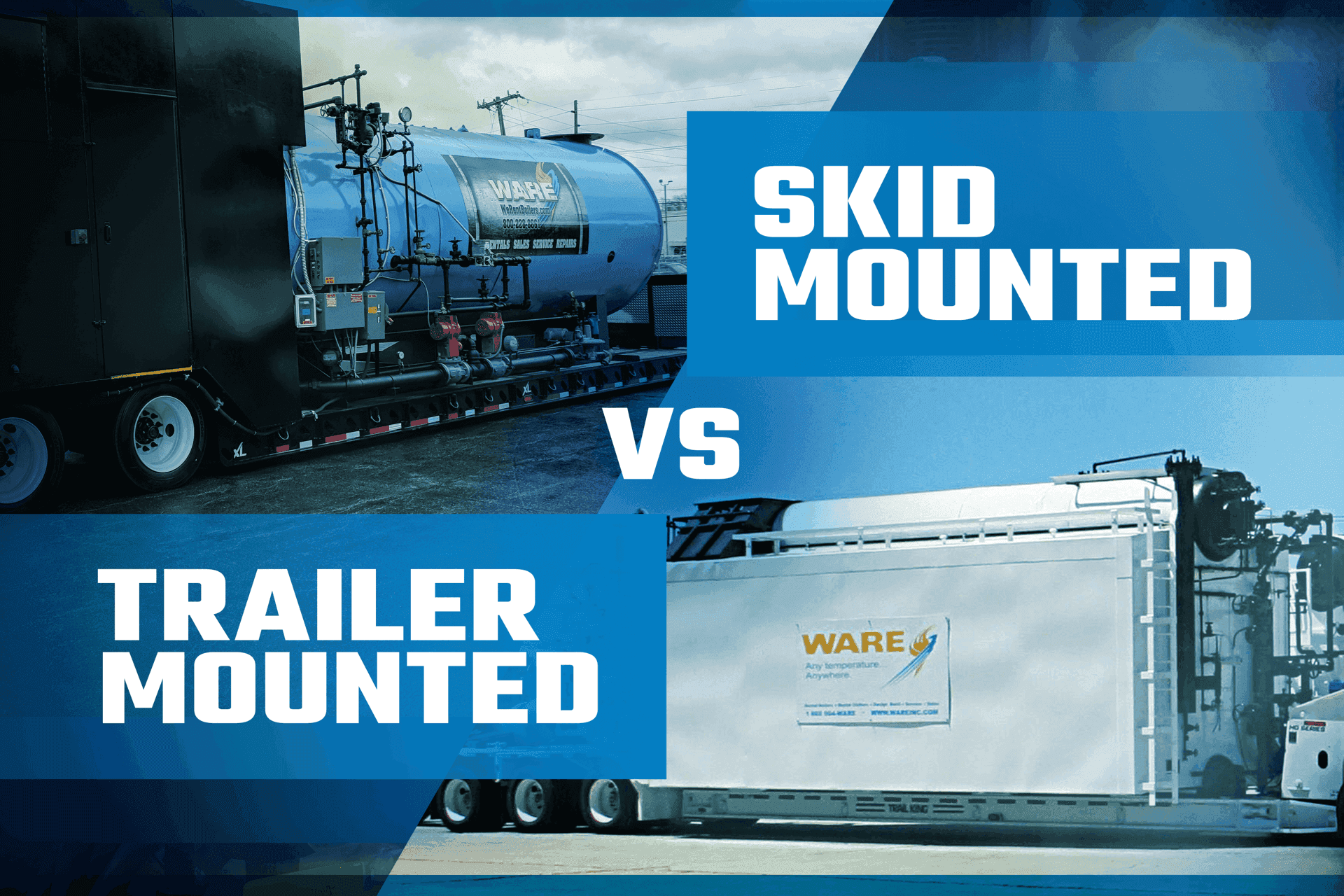 Skid-Mounted Boiler Rentals vs. Trailer-Mounted Boiler Rentals