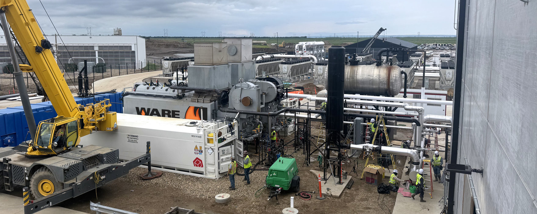 Data Center Chiller Testing with Rental Boilers